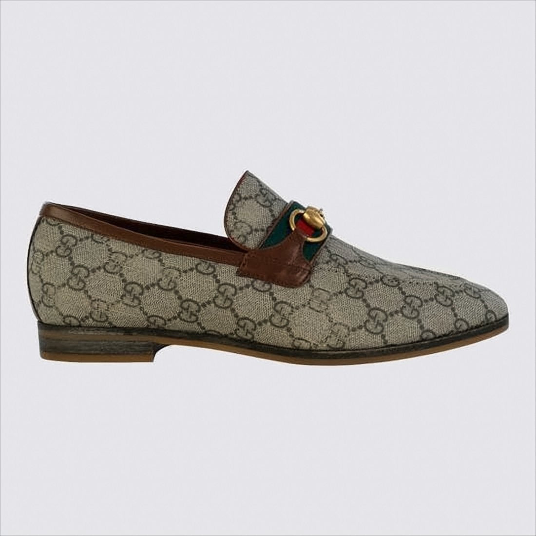 Gucci Signature Monogram Canvas Loafers