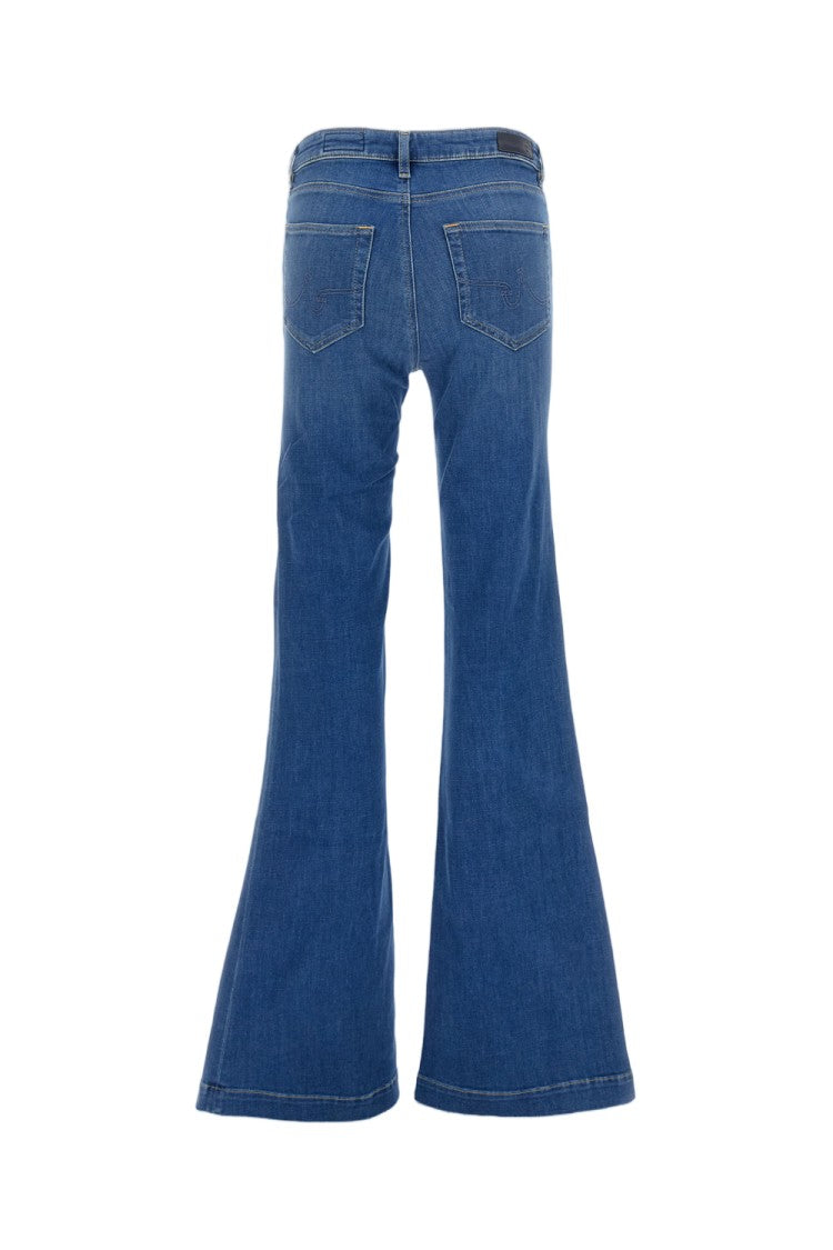Ag Flared Fit 5-Pocket Jeans With Vintage Wash