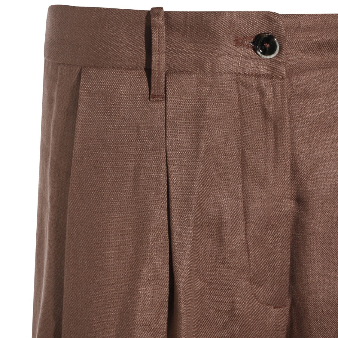 Nine In The Morning High-Waisted Straight-Leg Trousers With Pleated Front