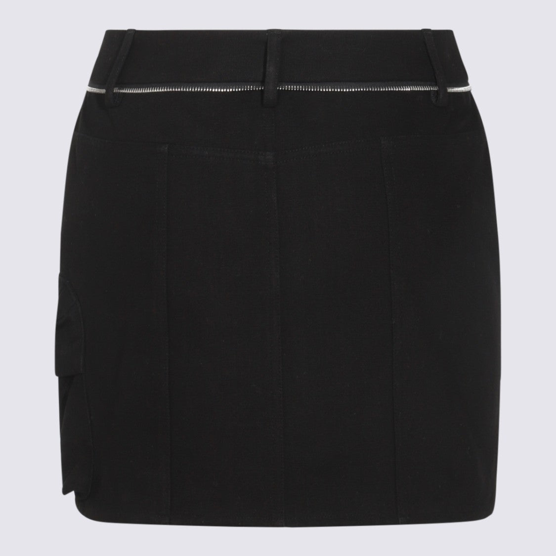 Moncler X Willow Smith Black Mini Skirt With Flap Pocket