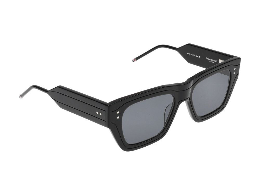 Thom Browne Rectangular Frame Sunglasses With Streamlined Titanium Temples