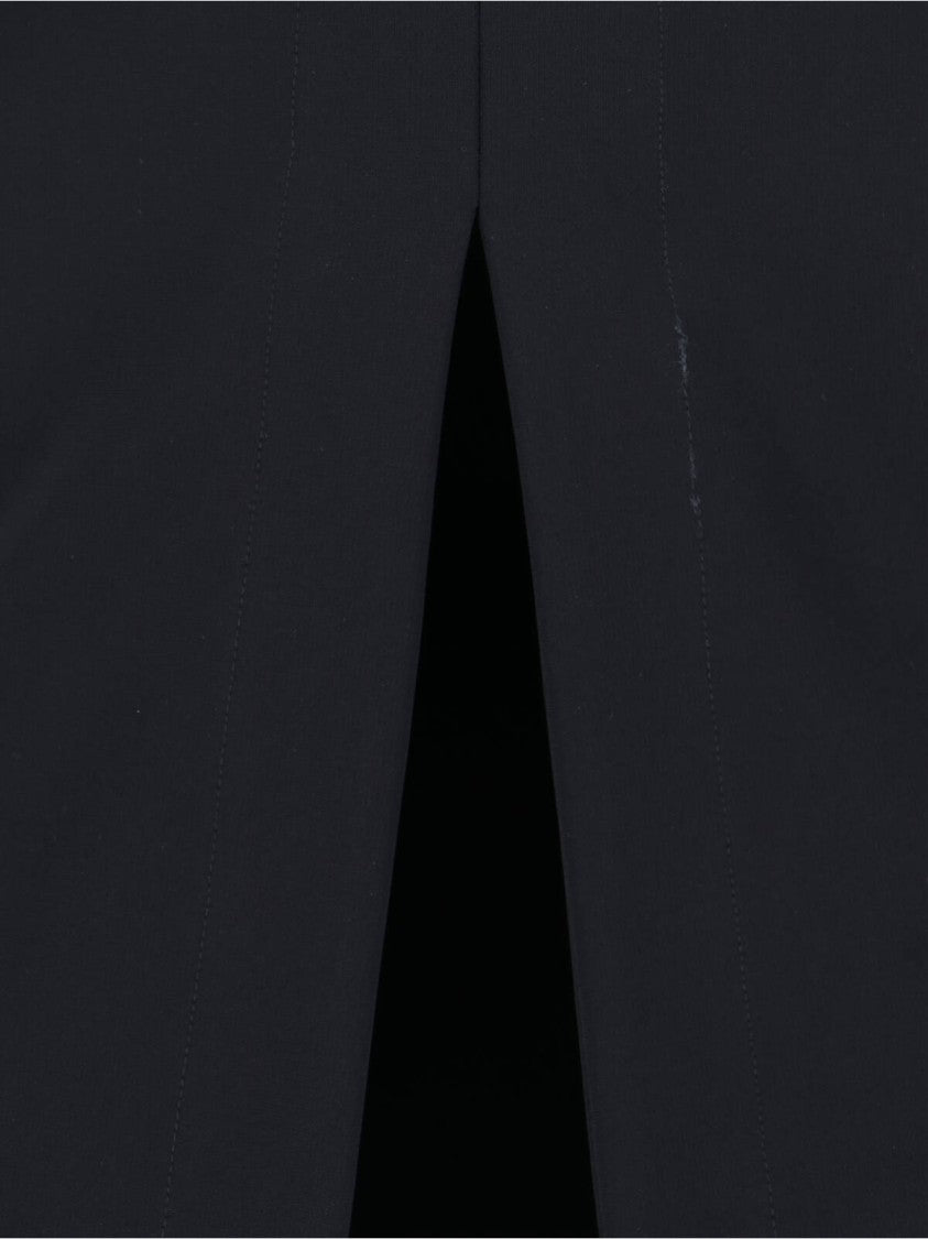 Jil Sander Black Midi Skirt With Rear Slit