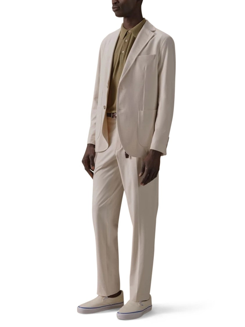 Circolo 1901 Light Beige Tailored Jacket With Notch Lapel