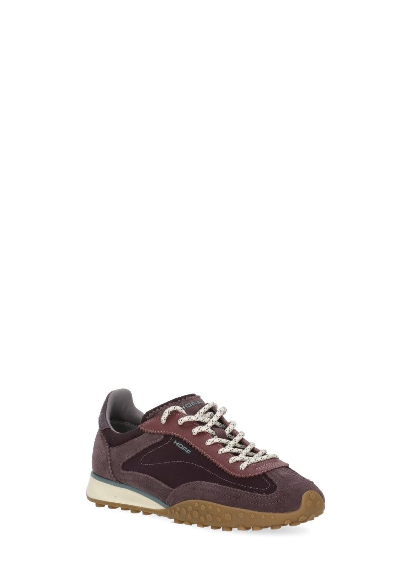 Hoff Purple Multi-Shade Suede-Fabric Sneakers