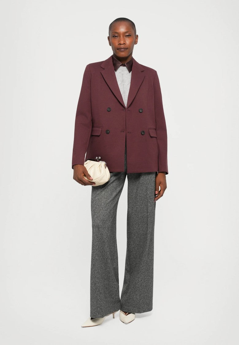 Max Mara Double-Breasted Structured Jacket With Classic Lapel