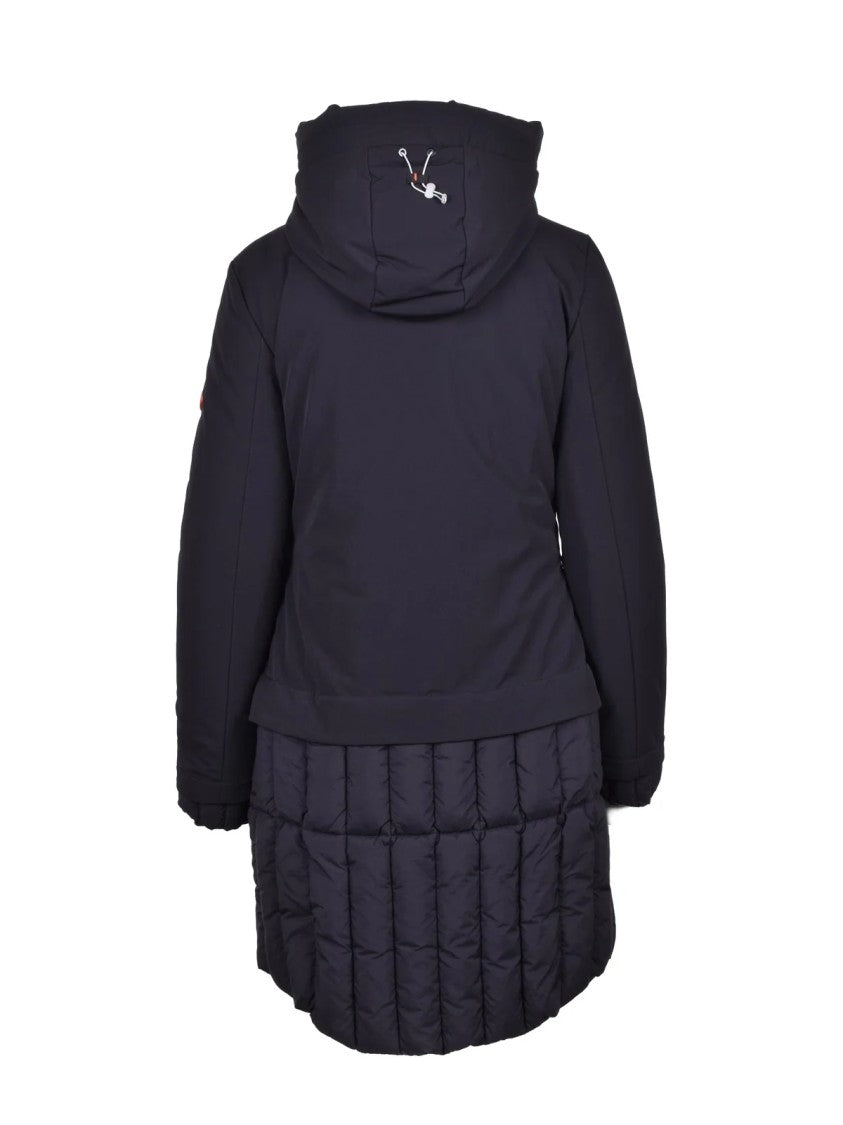 Dekker Black Padded Polyamide-Blend Coat