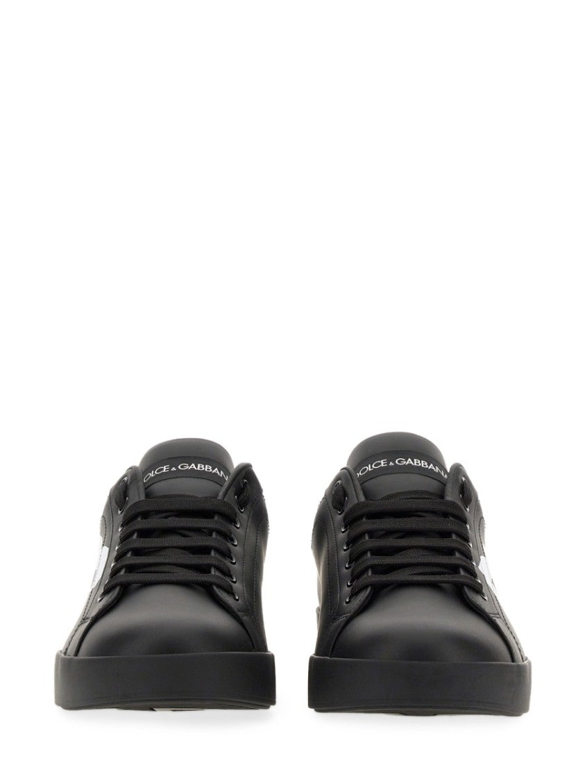 Dolce & Gabbana Portofino Low-Top Leather Sneakers