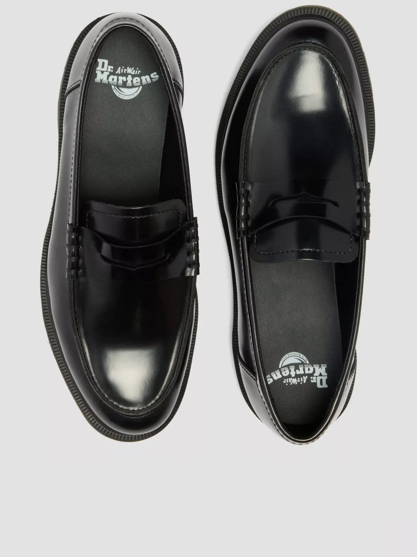 Dr. Martens Mayfare Polished Black Leather Penny Loafers