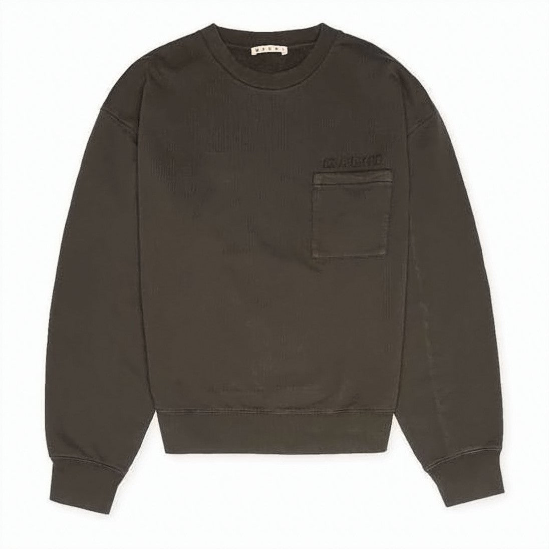 Marni Long-Sleeve Cotton Crewneck Sweatshirt