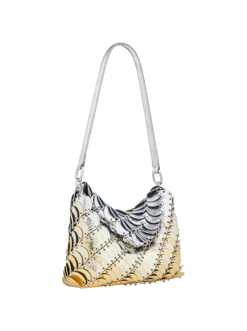 Rabanne Leather Disc Shoulder Bag Gradient Metallic