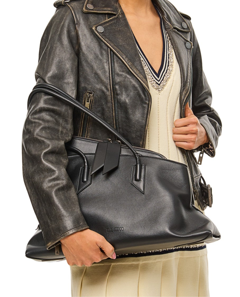 The Attico Top Handle Medium Bag With Minimalist Design