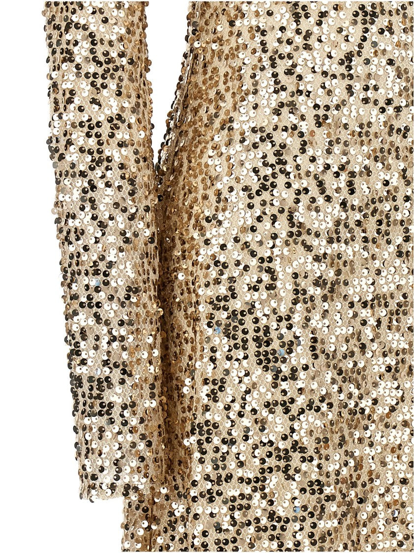 Rotate Birger Christensen Net Sequins Midi' Dress
