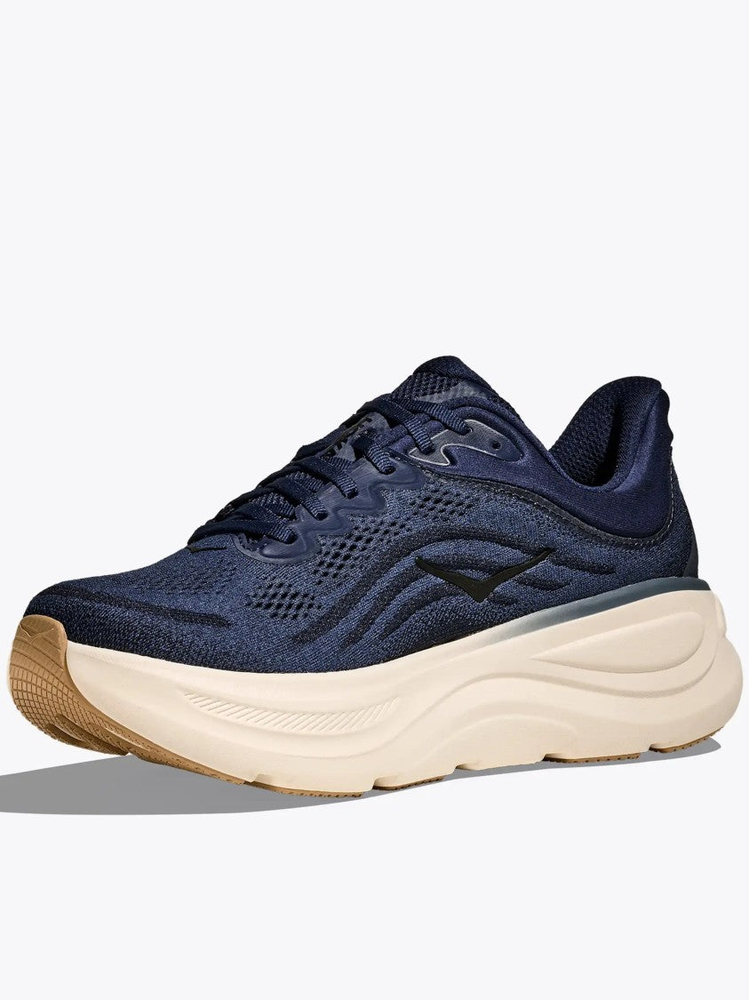 Hoka Navy Bondi 9 Cushioned Mesh Sneakers