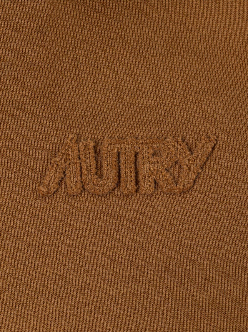 Autry Relaxed Fit Heavy Jersey Hoodie With Embroidered Logo
