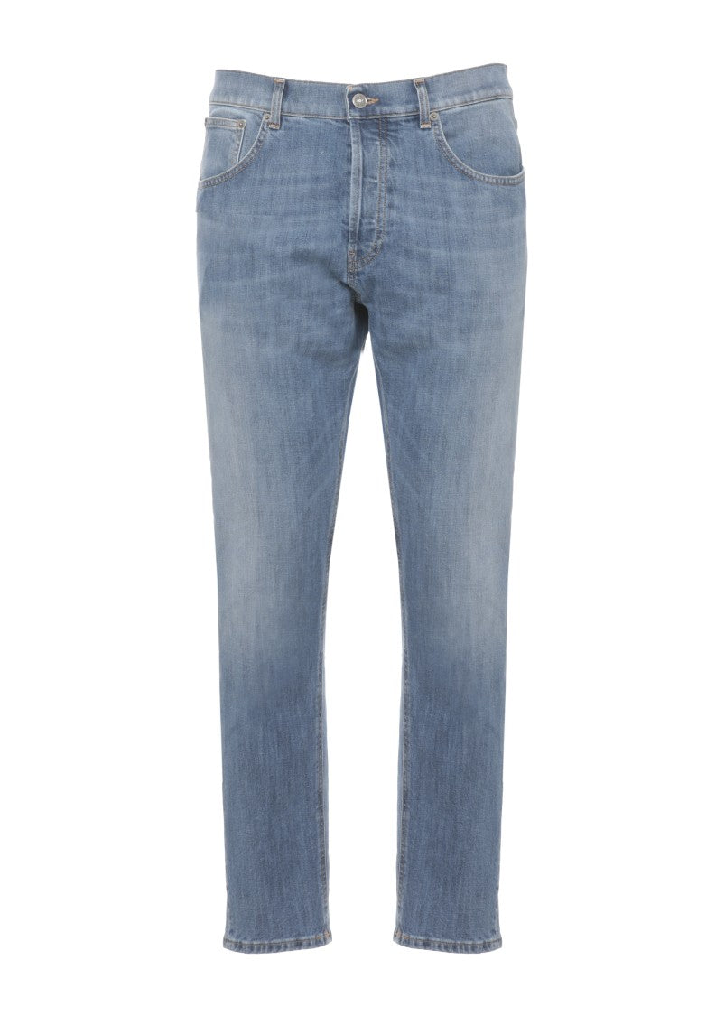 Dondup Blue Dian Buttons Fastening Jeans