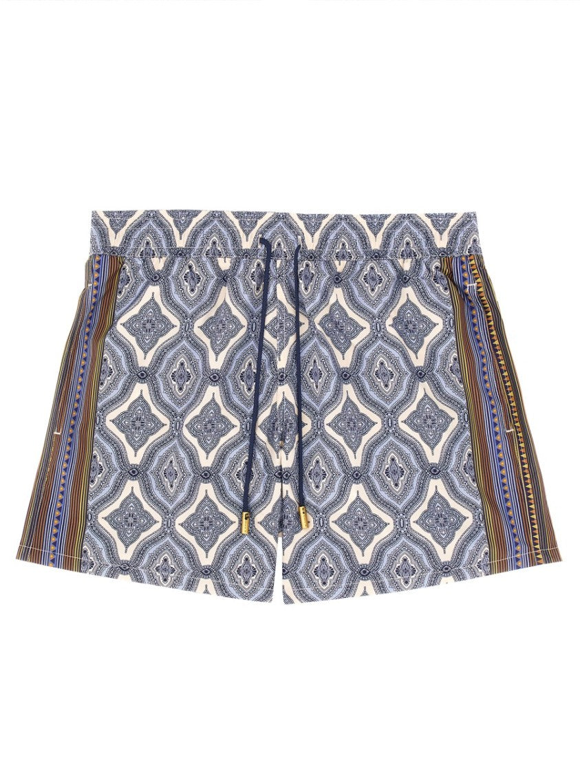 Etro Geometric Pattern Boxer Swimsuit