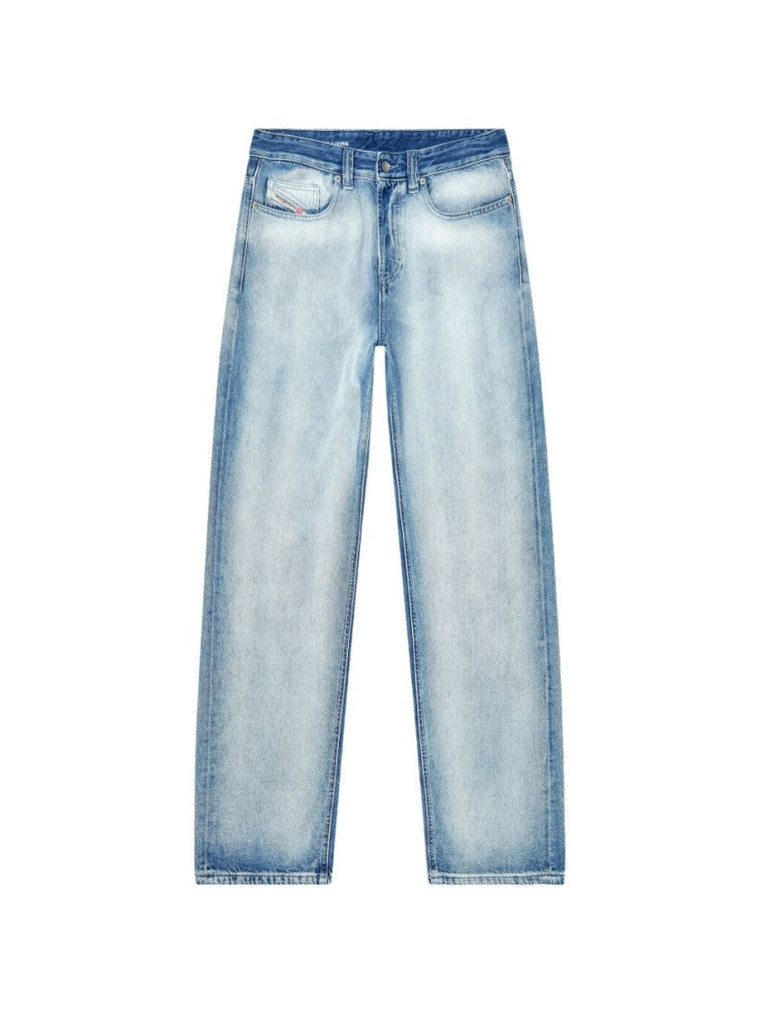 Diesel Silk And Nylon Blend Denim Jeans