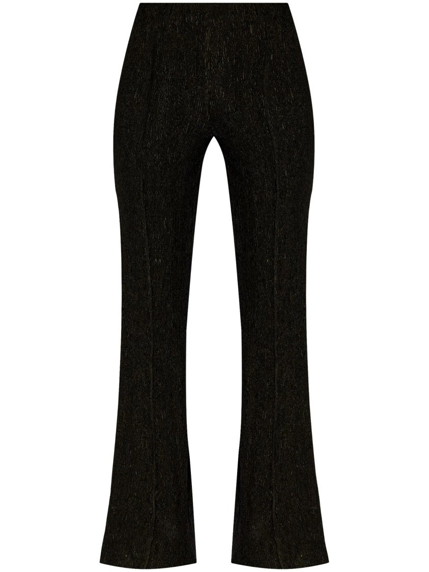 Ganni Stretch Crepe Flared Pants