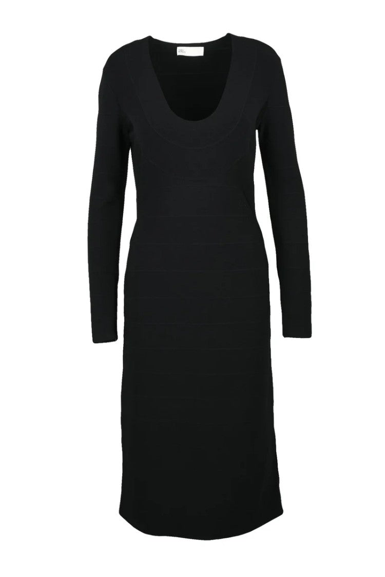 Tory Burch Long Knit Dress - Black