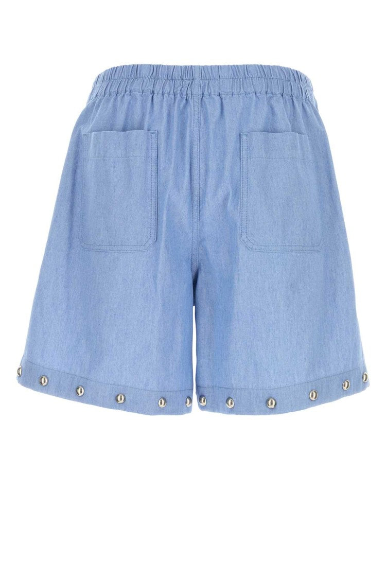 Valentino Garavani Light-Blue Denim Bermuda Shorts
