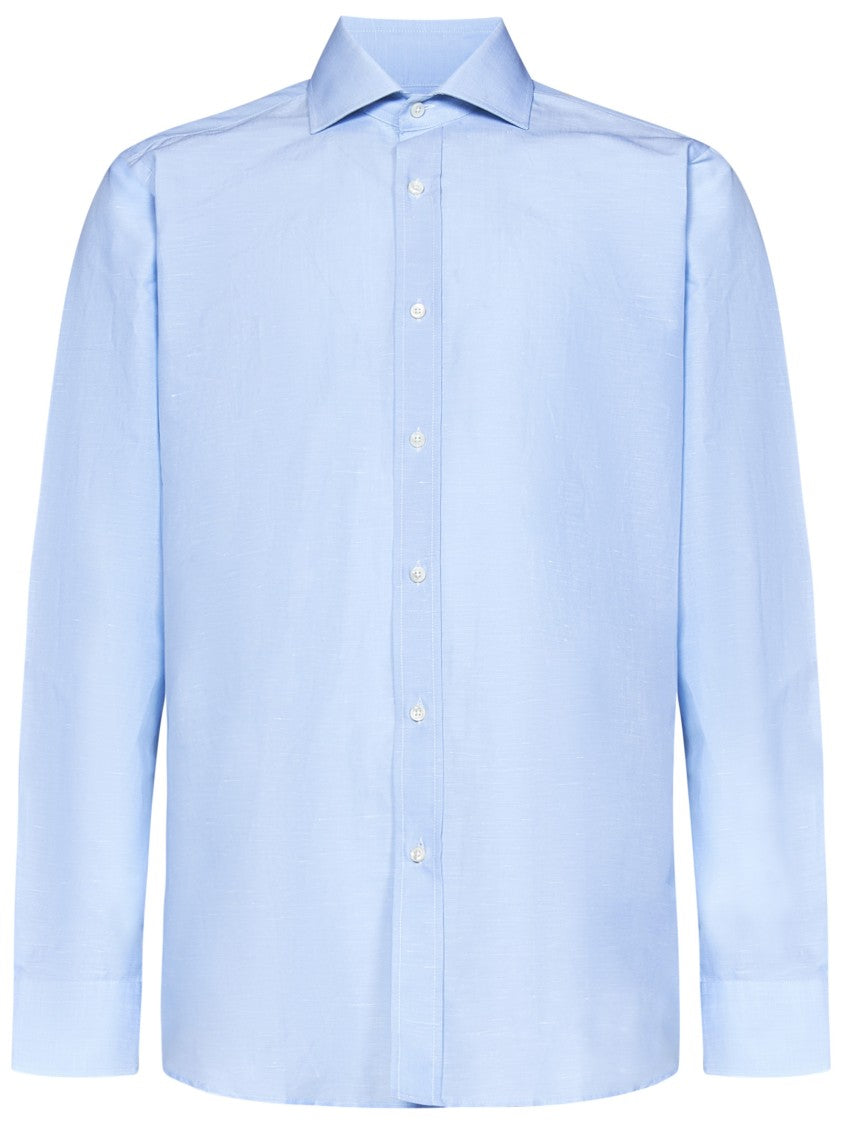 Franzese Collection Clear Blue Long-Sleeve Shirt