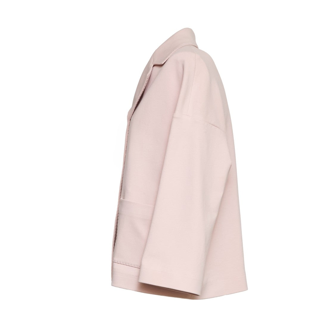 Circolo 1901 Boxy Lapel Fleece Single-Breasted Blazer