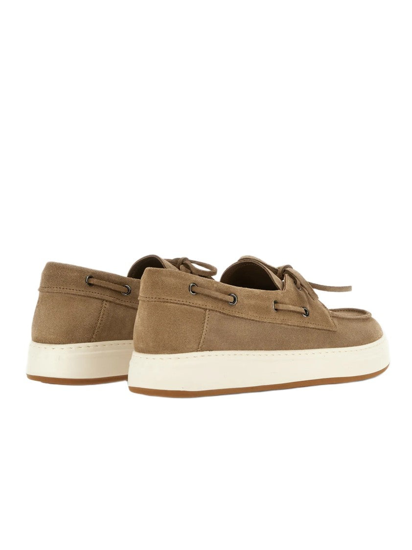 Hogan Moccasin-Style Boat Shoes With Lace-Through Design