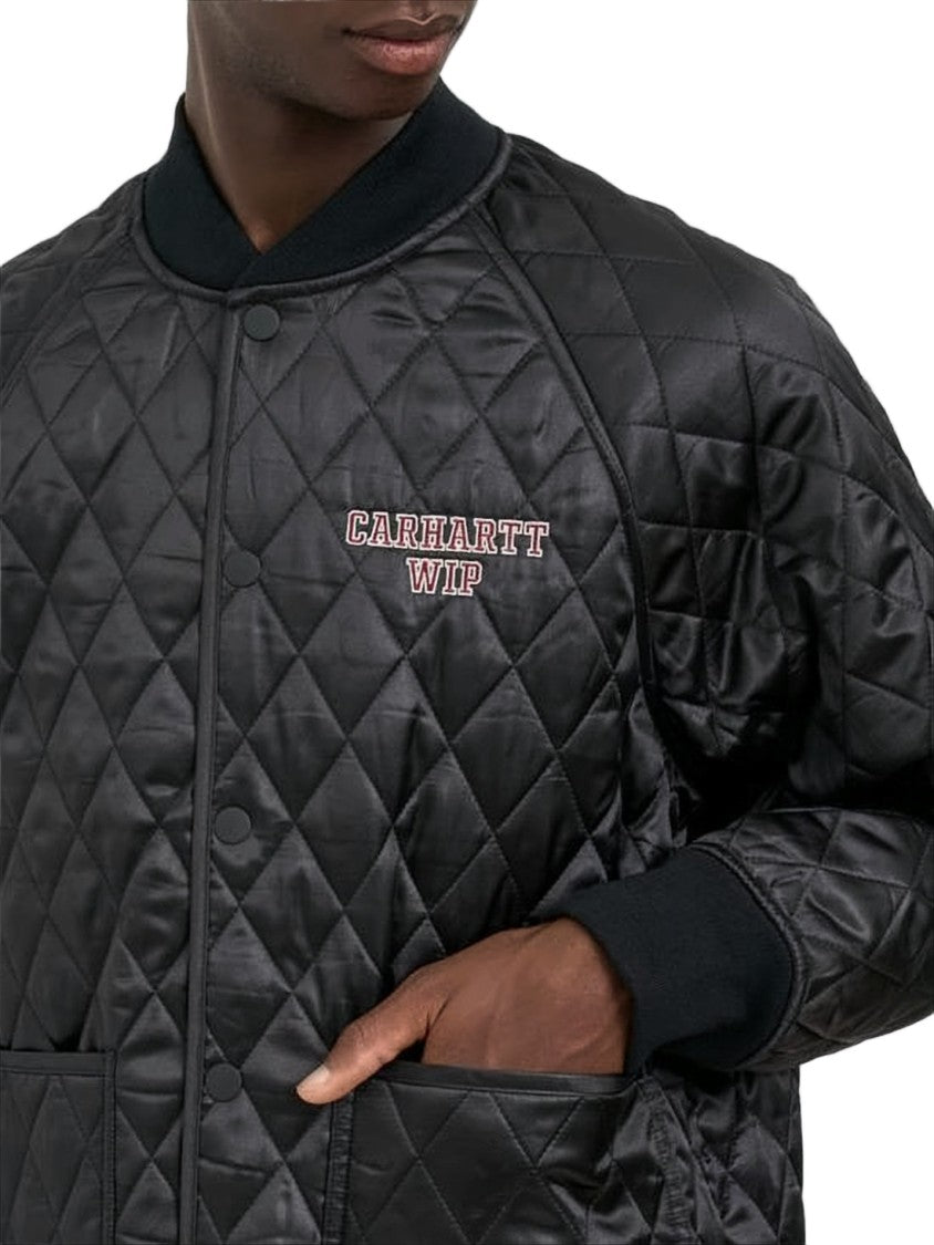 Carhartt Wip Diamond-Patterned Quilted Jacket With Ribbed Details