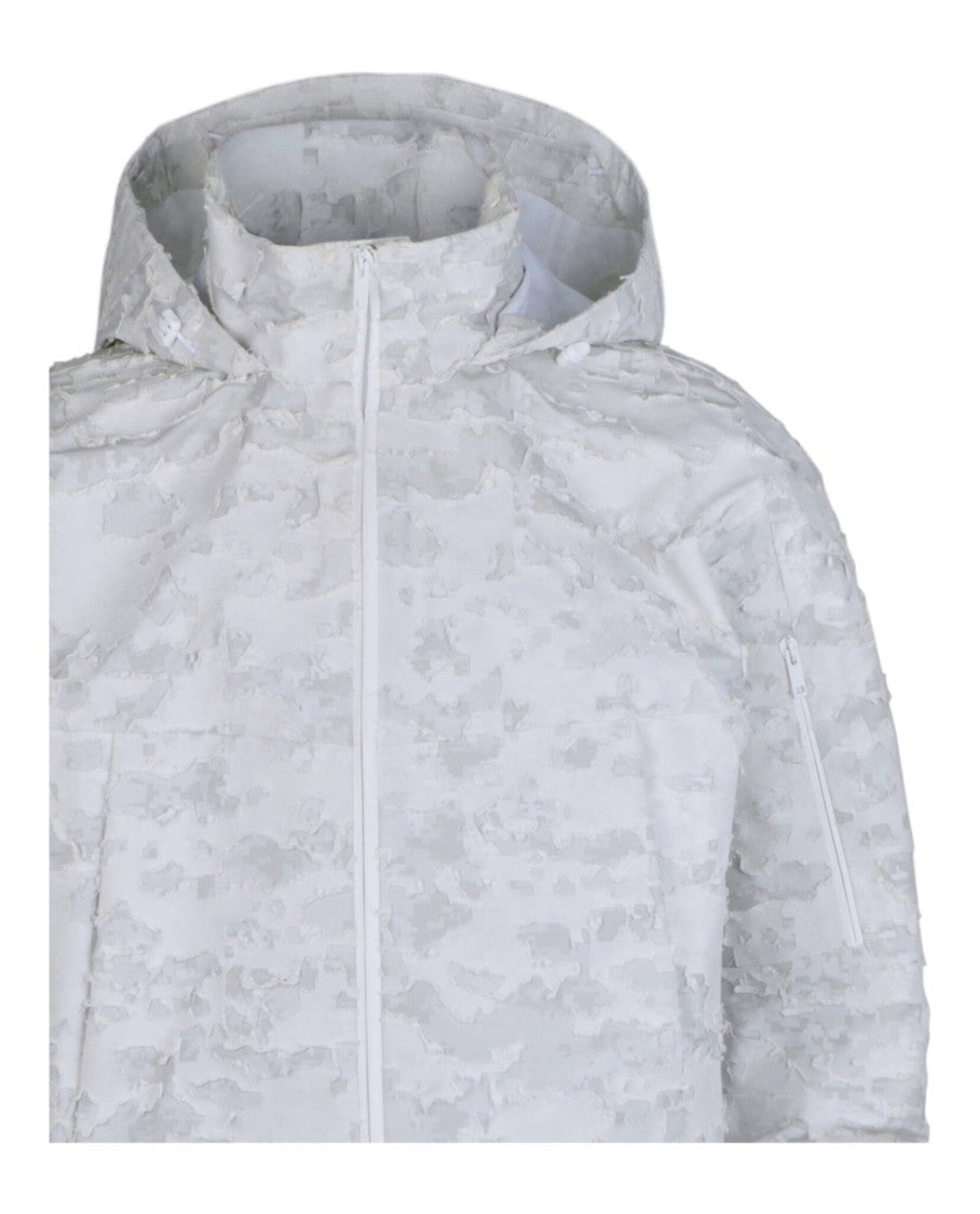 Givenchy Destroyed Windbreaker In Mixed Cotton