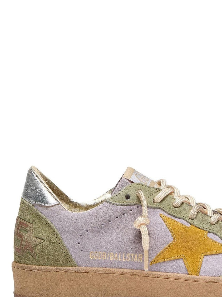 Golden Goose Low-Top Sneakers With Silk And Nylon Construction
