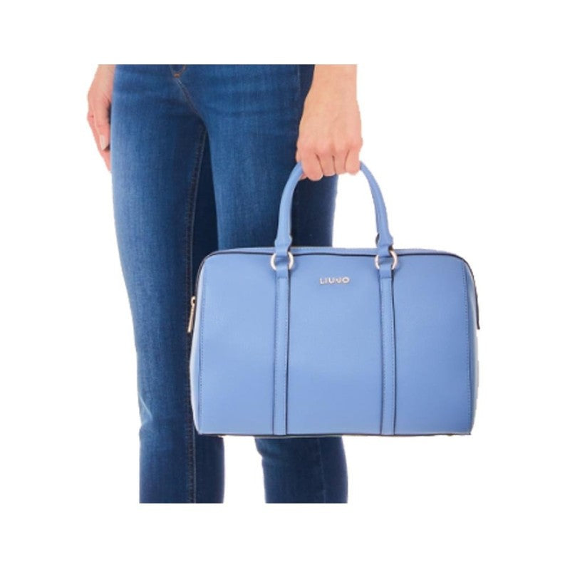 Liu Jo Blue Trunk Bag In Faux Leather