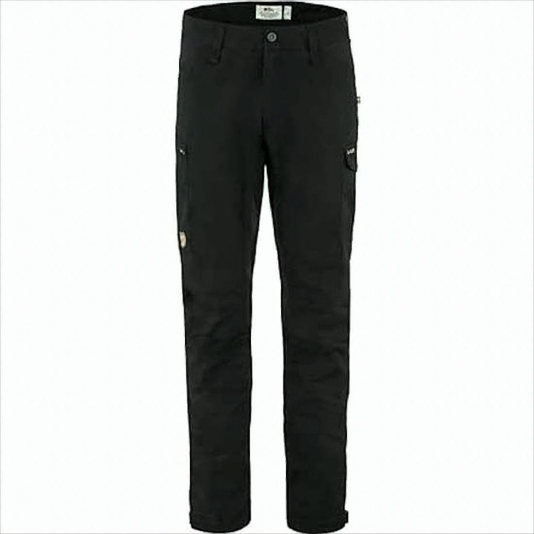 Fjallraven Kanken Straight Cut Black Pants With Durable Fabric