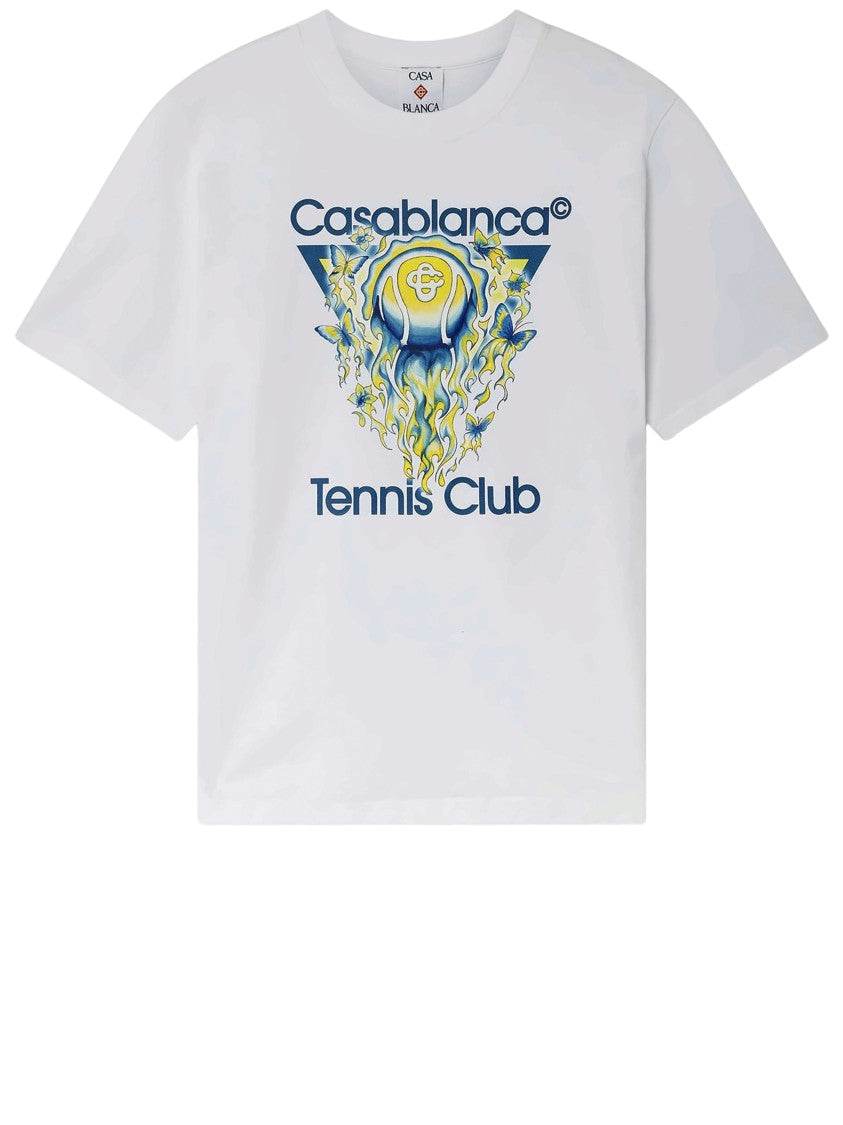Casablanca Graphic-Print Cotton T-Shirt With Round Neck Design