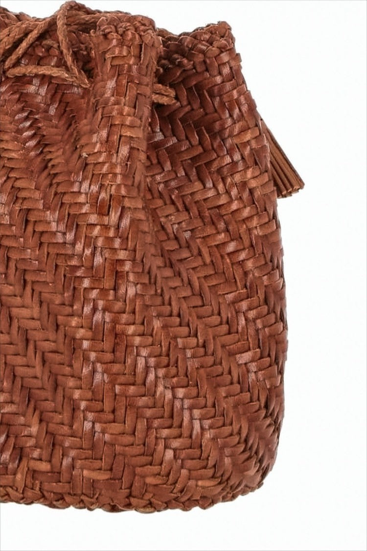 Dragon Diffusion Woven Buffalo Leather Shoulder Bag