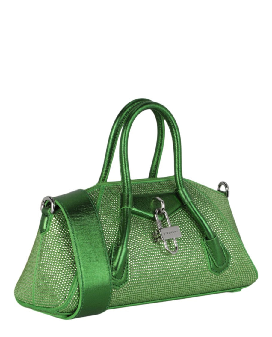 Givenchy Mini Antigona Stretch Top Handle Bag In Satin