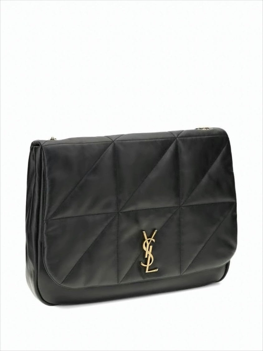 Saint Laurent Geometric Quilted Calf Leather Shoulder Bag