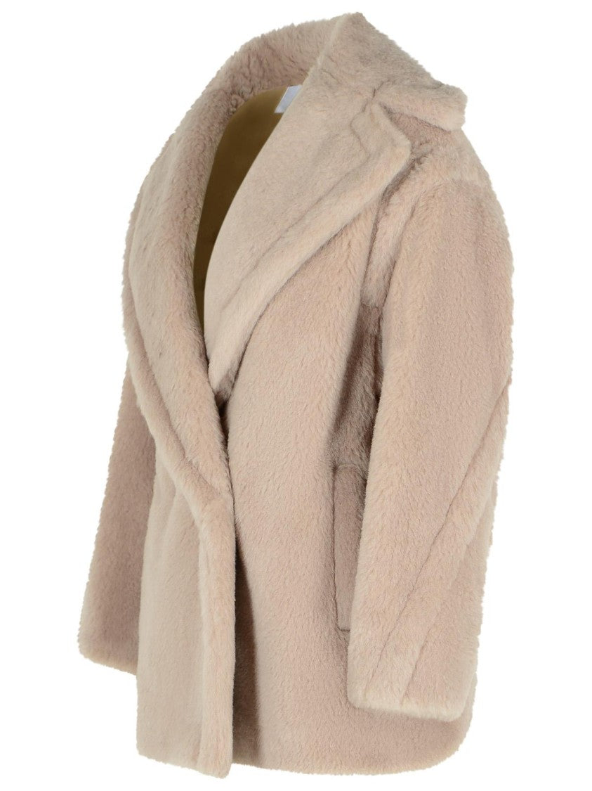 Max Mara Alpaca And Virgin Mauve Wool Jacket
