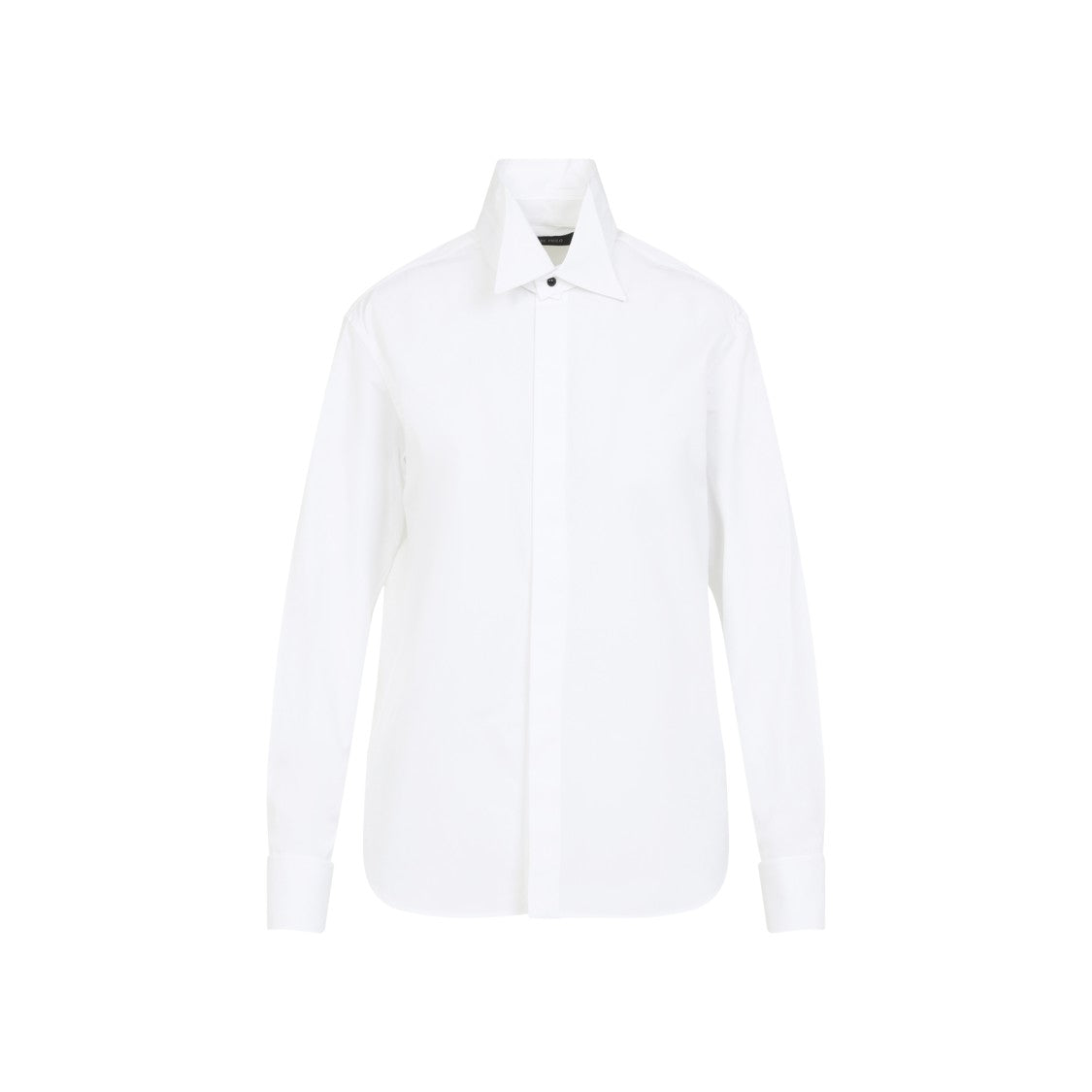 Phoebe Philo Long Sleeve White Shirt In Organic Cotton