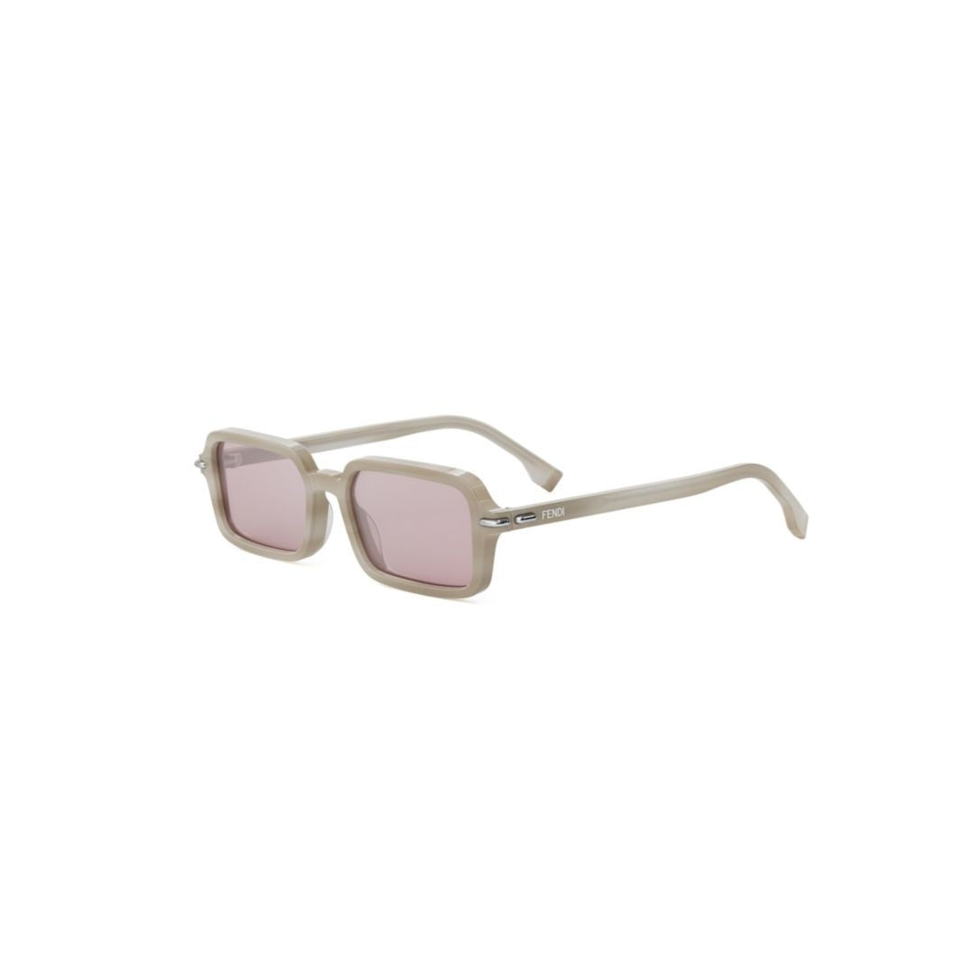 Fendi Fe40174i Translucent Acetate Rectangular Sunglasses
