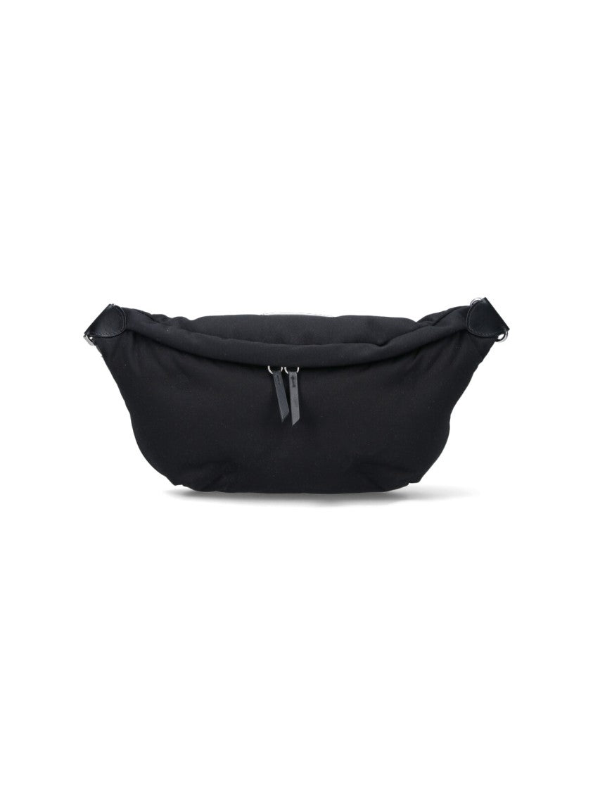 Maison Margiela Minimalist Black Waist Bag With Adjustable Strap