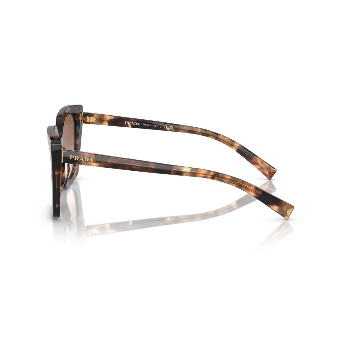 Prada 0Pr 23Zs Oversized Square Frame Tortoiseshell Sunglasses