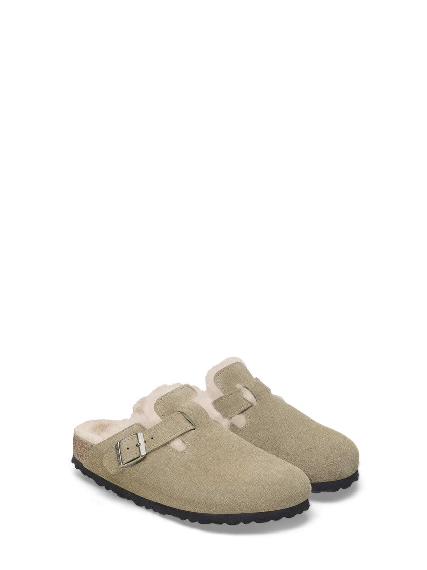 Birkenstock Adjustable Suede Slip-On Sandals