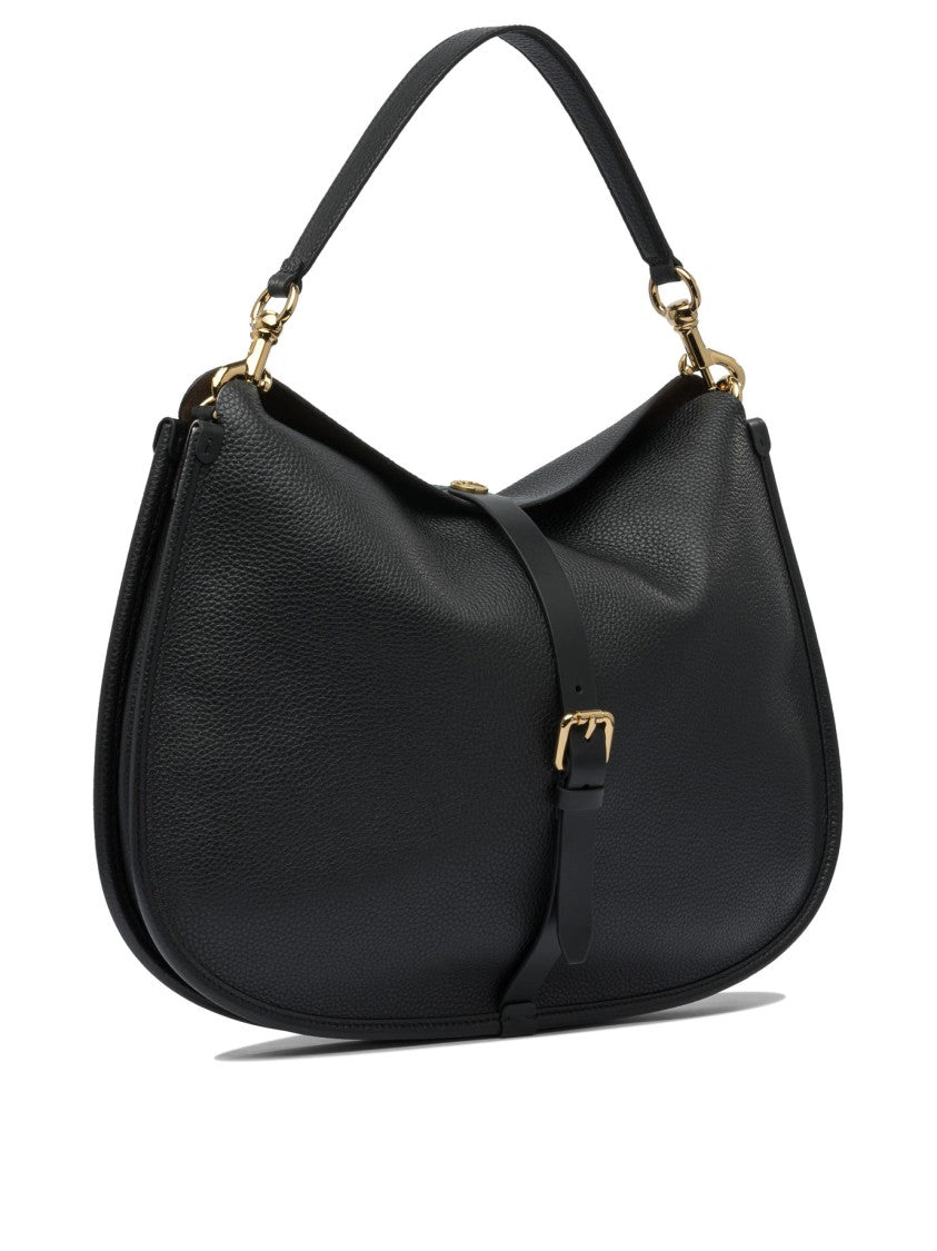 Etro Curved Leather Shoulder Bag