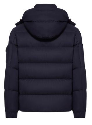 Moncler Quilted Down Jacket With Detachable Hood