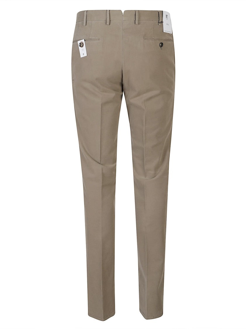 Pt Torino Slim Flat Front Modal Blend Pants