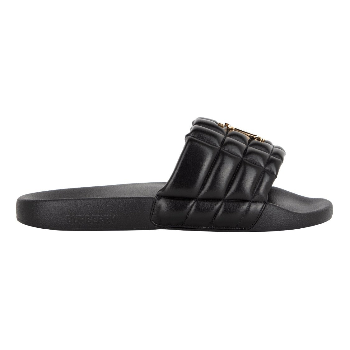 Burberry Monogram Motif Quilted Lambskin Slides