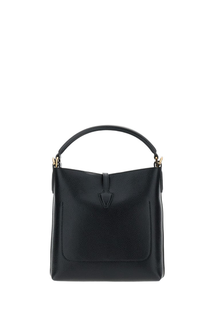 Tod's Timeless Mini Bucket Bag With Structured Silhouette And T Pendant
