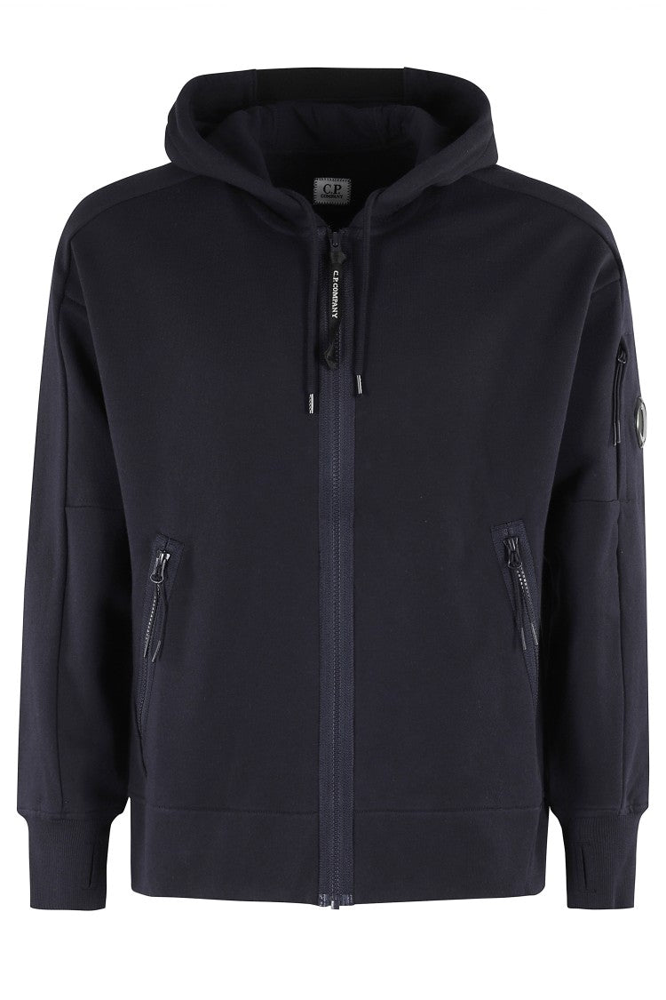 C.P. Company Diagonal Raised Fleece Full Zip Hooded