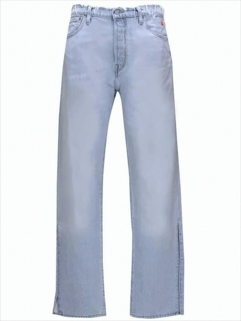 Erl Light Wash Denim Pants With Straight-Leg Silhouette