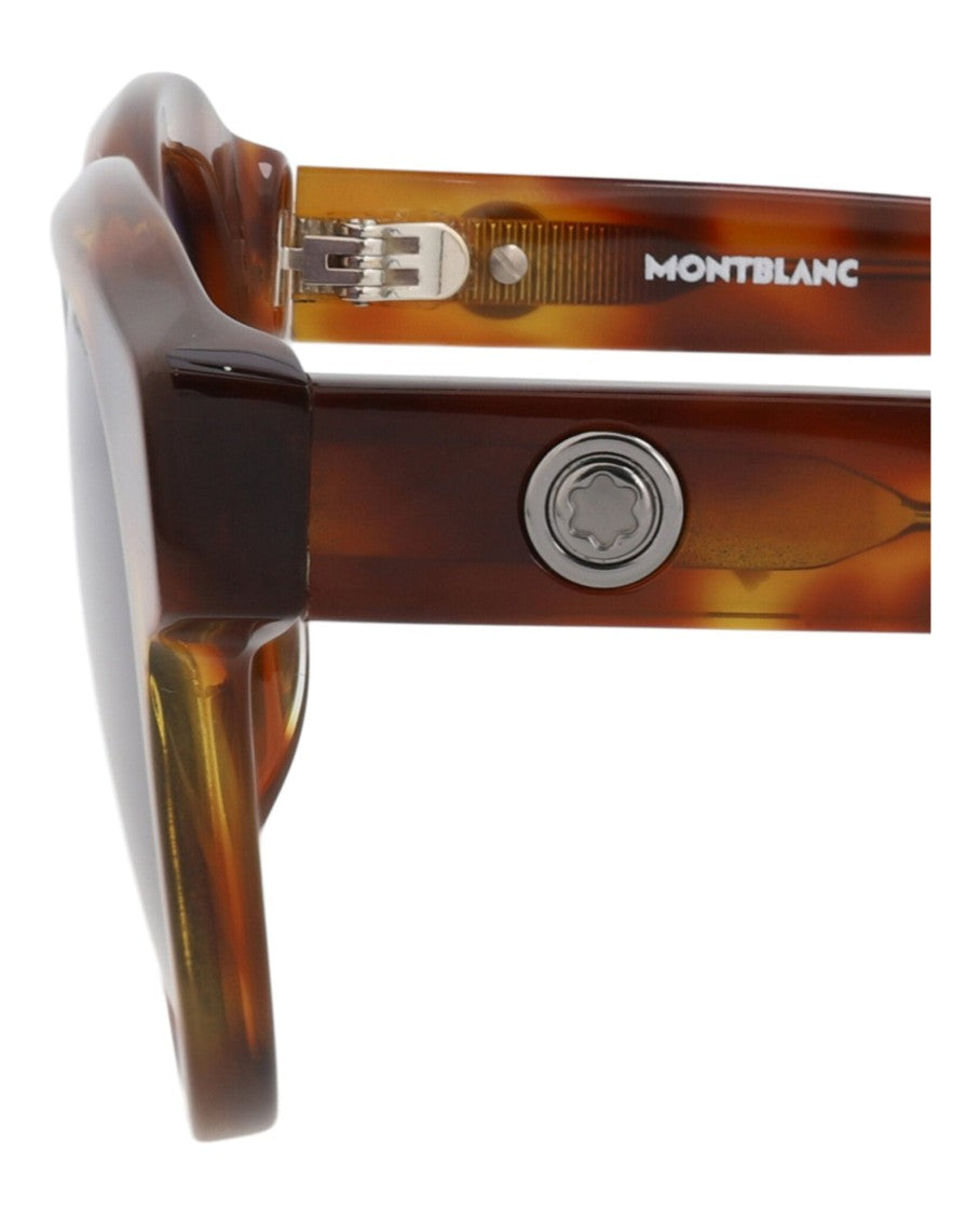 Montblanc Round-Frame Acetate Sunglasses